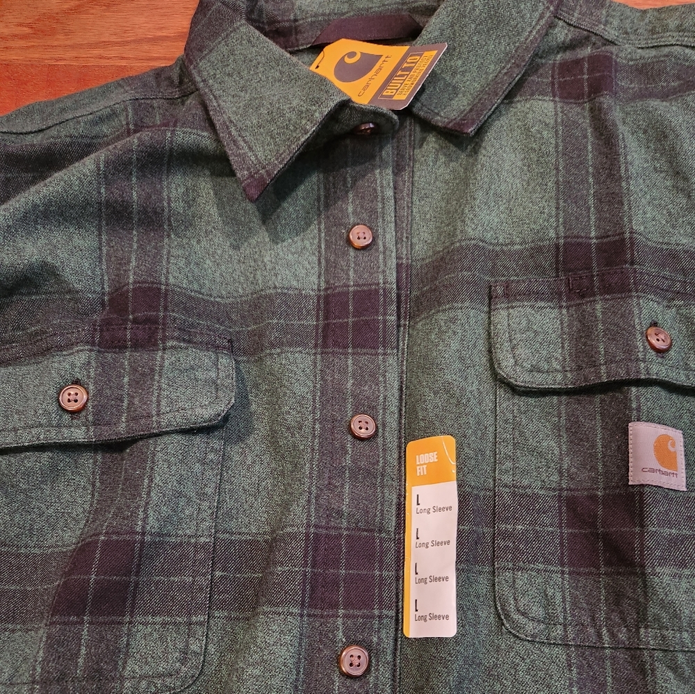 Nwt mens carhartt loose fit flannel
